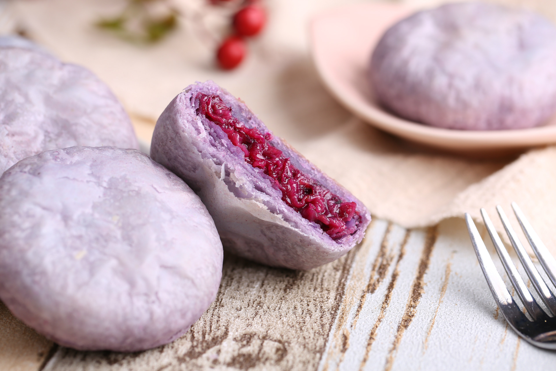 云南特产 紫薯鲜花饼 纯手工糕点零食 