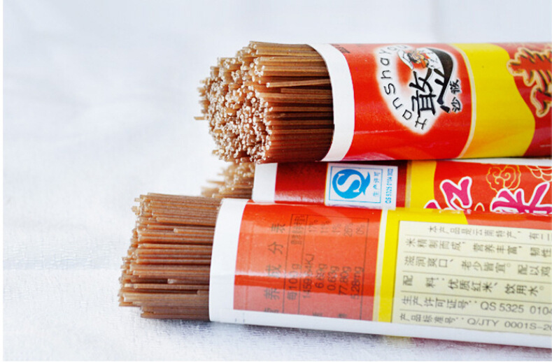 云南特产 建水干米线500克红白粗细可选云南特产过桥米线特色食品 单件邮费7元 五件包邮