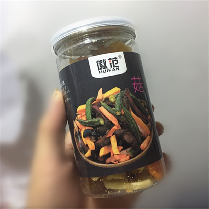 安徽特产 徽范 菇菜综合果蔬干脆片105克零食 单罐邮费7元
