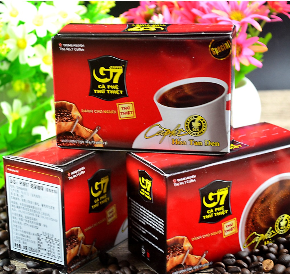 特色饮品 进口饮品纯黑咖啡粉中原G7速溶咖啡30g 单盒邮费7元 两盒包邮