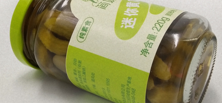广东特产 简妹迷你黄瓜腌酱 220g即食小酱瓜瓶装腌菜 运费7元 5袋包邮