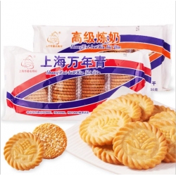 上海特产 三牛万年青酥性饼干400g 休闲零食