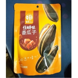 华味亨 焦糖味香瓜子115g/袋 休闲食品零食坚果葵花籽办公零食