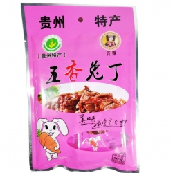 贵州特产  五香兔丁手撕兔肉美味特色零食五香味兔丁60g